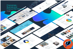 Financeness Business and Finance PSD Template