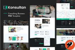 Konsultan Consulting Business PSD Template