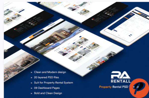 RentAll Property Rental PSD Template