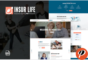 Insurlife Insurance Agency PSD Template