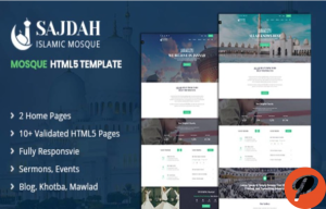 Sajdah Mosque HTML5 Website Template
