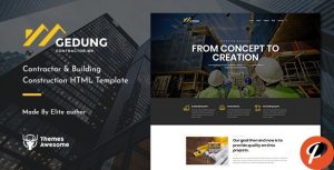 gedung feature themeforest html.  large preview
