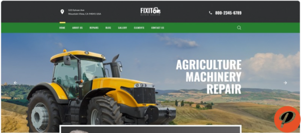 FIXIT Tractor Repair Multipage Classic HTML Website Template