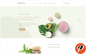 Aromatica Candles Store Multipage HTML Website Template