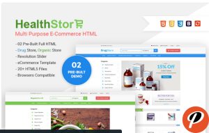 Health Shop Multi Purpose eCommerce Website Template