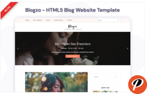 Blogzo HTML5 Blog Website Template