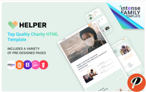 Helper Charity Organisation Website Template