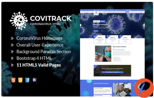 Covitrack Coronavirus HTML Website Template