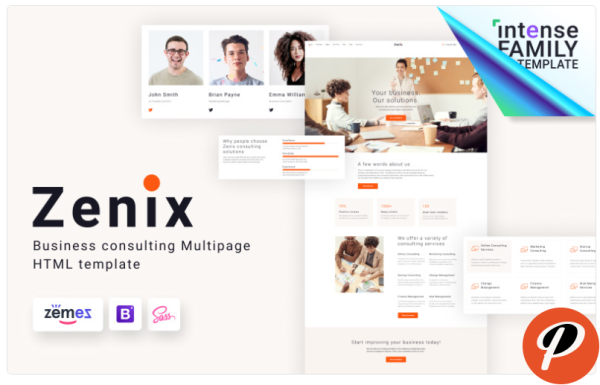 Zenix Business Consulting HTML Website Template