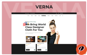 Verna Cloth Shop Website Template