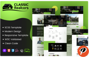 Classic Realtors HTML5 SCSS Website Template