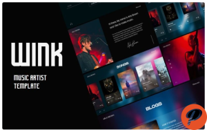 Music Artist and Singer By WINK Website Template