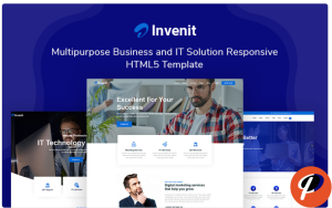 Invenit Multipurpose Business and IT Solution Responsive Website Template