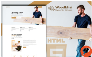 Woodbhai Carpenter Service And Shop Website Template