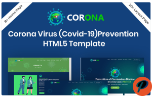 Corona Covid 19 Prevention HTML5 Bootstrap Website Template 1
