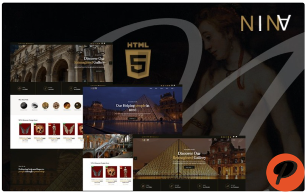 Nina Art Gallery Museum Exhibition HTML5 Website Template