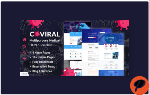 Coviral Coronavirus COVID 19 Prevention Website Template
