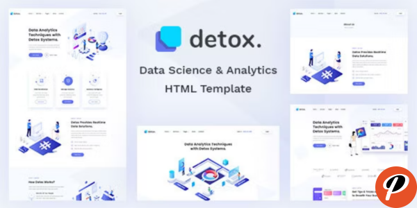 Detox Data Science Analytics HTML Template