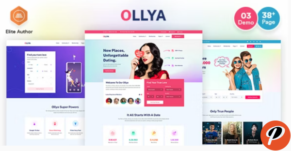 Ollya Dating and Community Site Template