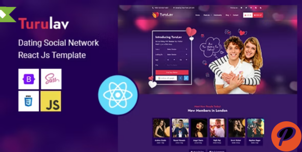 TuruLav %E2%80%93 Dating Social Network React Js Template