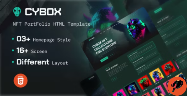 Cybox NFT Collections HTML Template