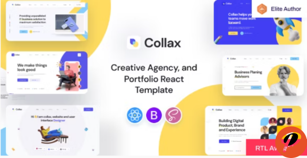 Collax Creative Agency React Next js Template