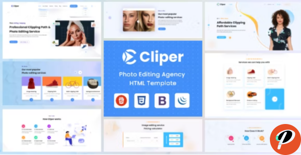 Cliper Image Editing Agency HTML Template
