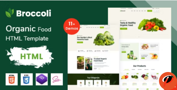 Broccoli Organic Food eCommerce Bootstrap Template