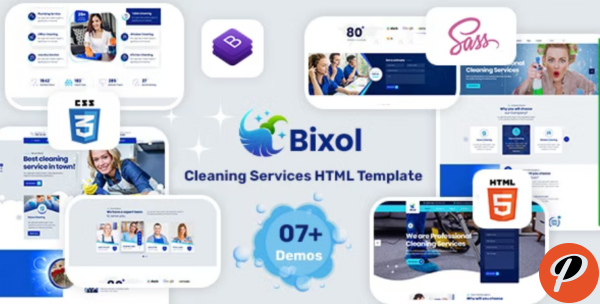 Bixol Cleaning Services HTML Template
