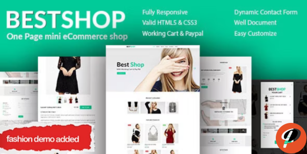 Bestshop One Page Mini eCommerce Shop Templates