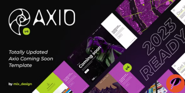 Axio Coming Soon HTML Template
