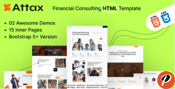 Attax Tax Advisor Consulting HTML Template