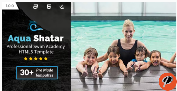 Aqua Shatar Professional Swim Academy HTML5 Template
