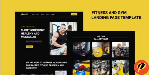 Ales Fitness Gym Landing Page Template