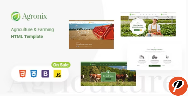 Agronix Organic Farm Agriculture HTML5 Template