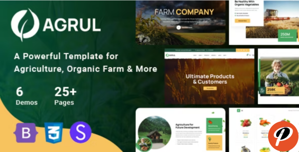 Agrul Organic Farm Agriculture Template 1