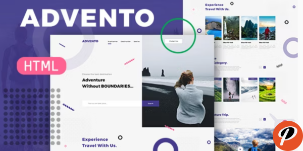 Advento Travel One Page HTML
