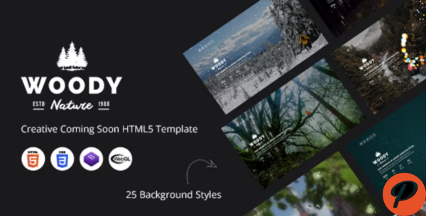 Woody Creative Coming Soon HTML5 Template