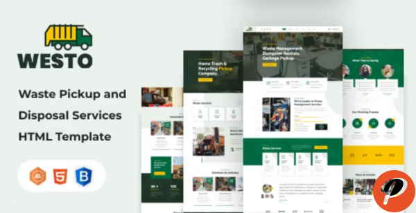 Westo Waste Disposal Services HTML Template
