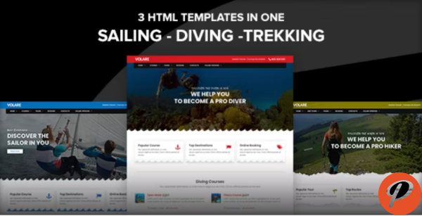 Volare Trekking and Sailing Site Template