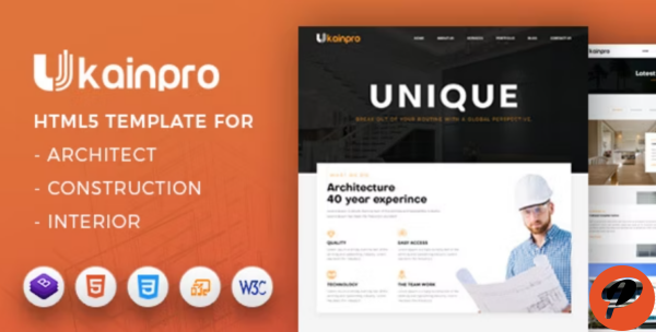 Ukainpro Interior Design Portfolio HTML Template