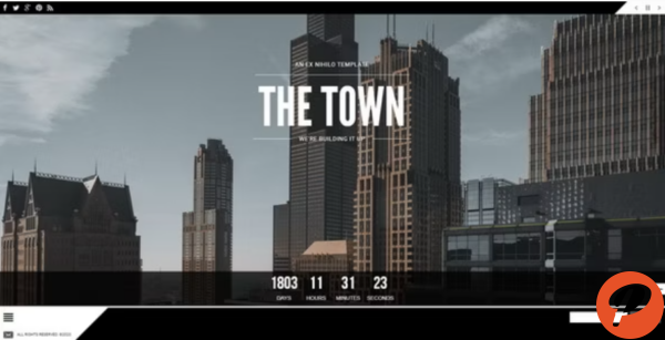 The Town Responsive Coming Soon Page
