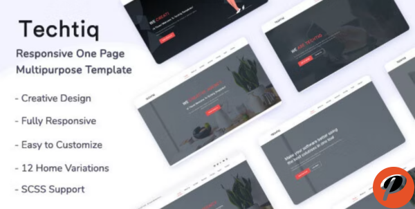 Techtiq Responsive One Page Multipurpose Template