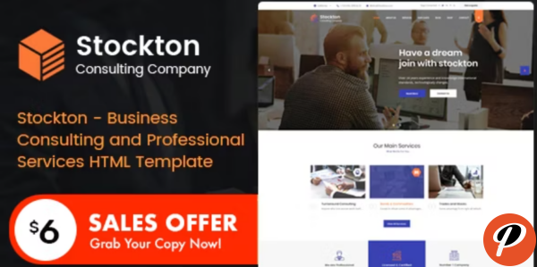 Stockton Business Consulting and Professional Services HTML Template