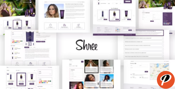 Shree Cosmetic and beauty shop psd template