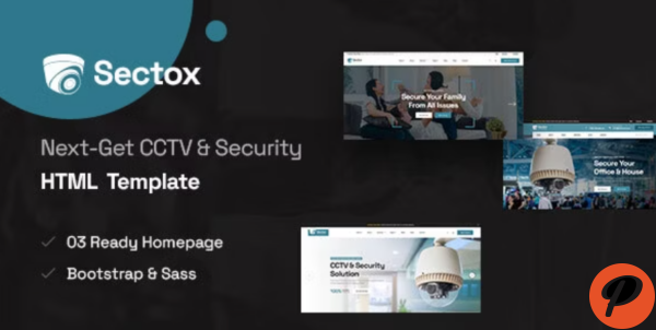 Sectox CCTV Security HTML Template
