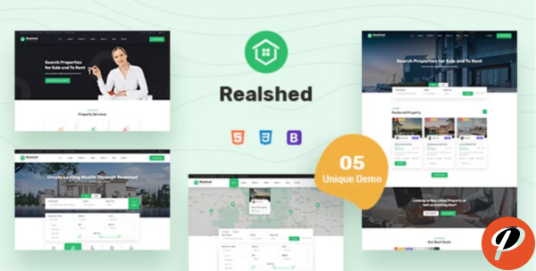 Realshed Real Estate HTML Template