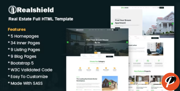 Realshield Real Estate Full HTML Template