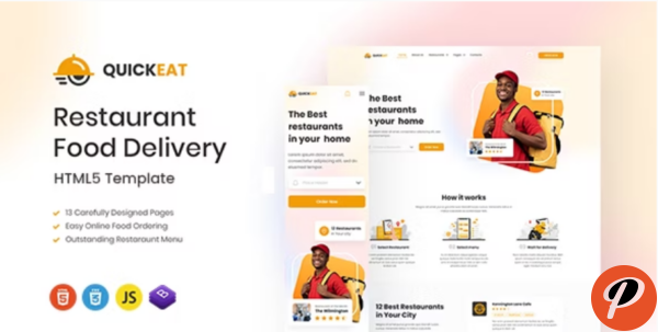Quickeat Food Delivery Restaurant Template