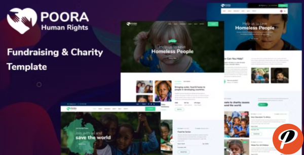 Poora Fundraising Charity Template